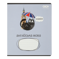 ZiBi subject notebook CRAZY CAT 48 sheets cell, English language (ZB.1703-14)