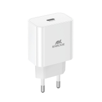 Зарядний пристрій RivaCase 1xUSB Type-C PD 20 Вт white (PS4101 W00 (White))