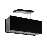 Kitchen hood GRANADO Segovia 4914-1200 black glass (GCH859411)