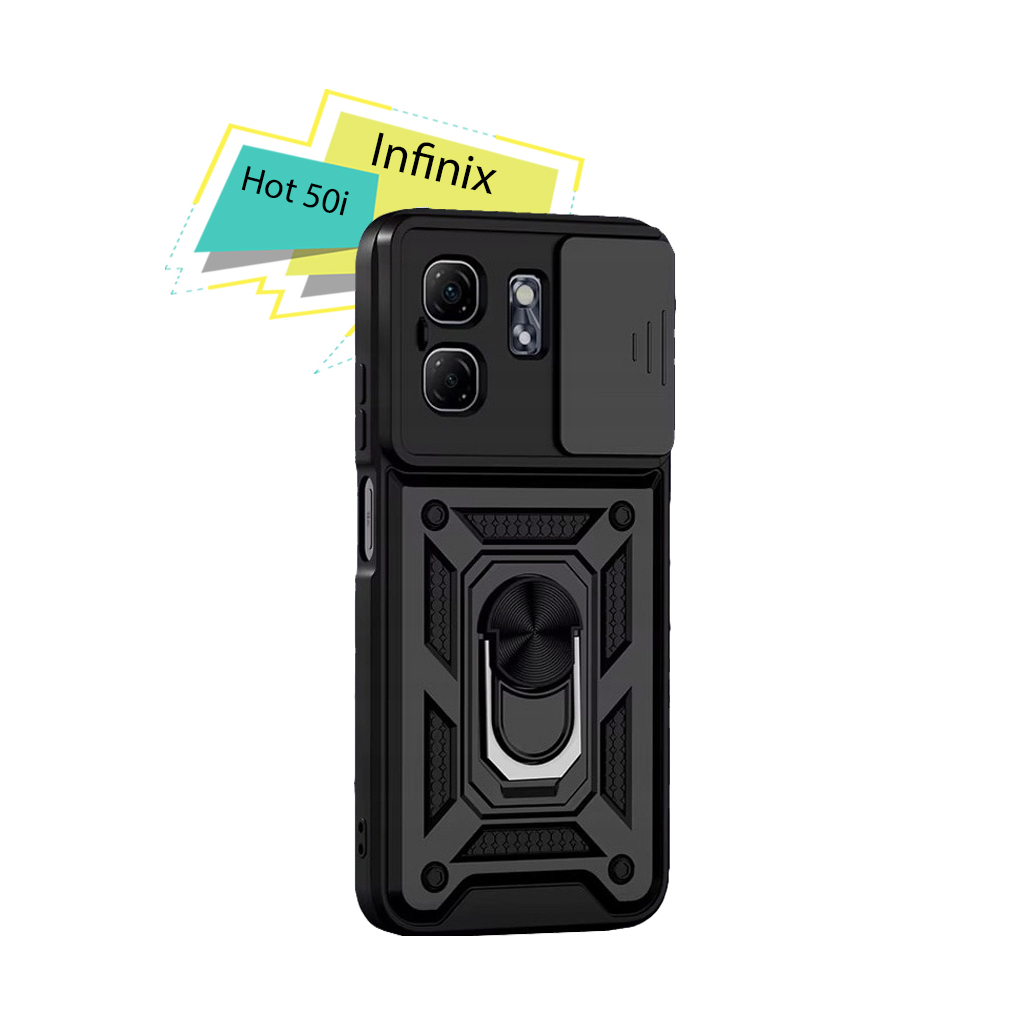 Чохол до мобільного телефона BeCover Military Infinix Hot 50i (X6531) Black (713047)