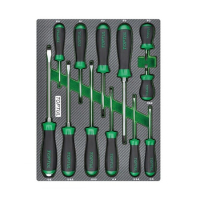 A set of Toptul screwdrivers in a box of 12 pcs. (GEB1203)