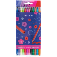 Colored pencils Kite Flower plastic, 12 colors (K24-049-1)