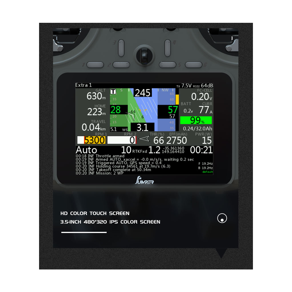 Пульт управління для дрона Jumper T15 VS-M HALL ELRS 915MHz (C10129)