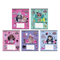 Kite LOL notebook, 12 sheets, grid (LO25-232)