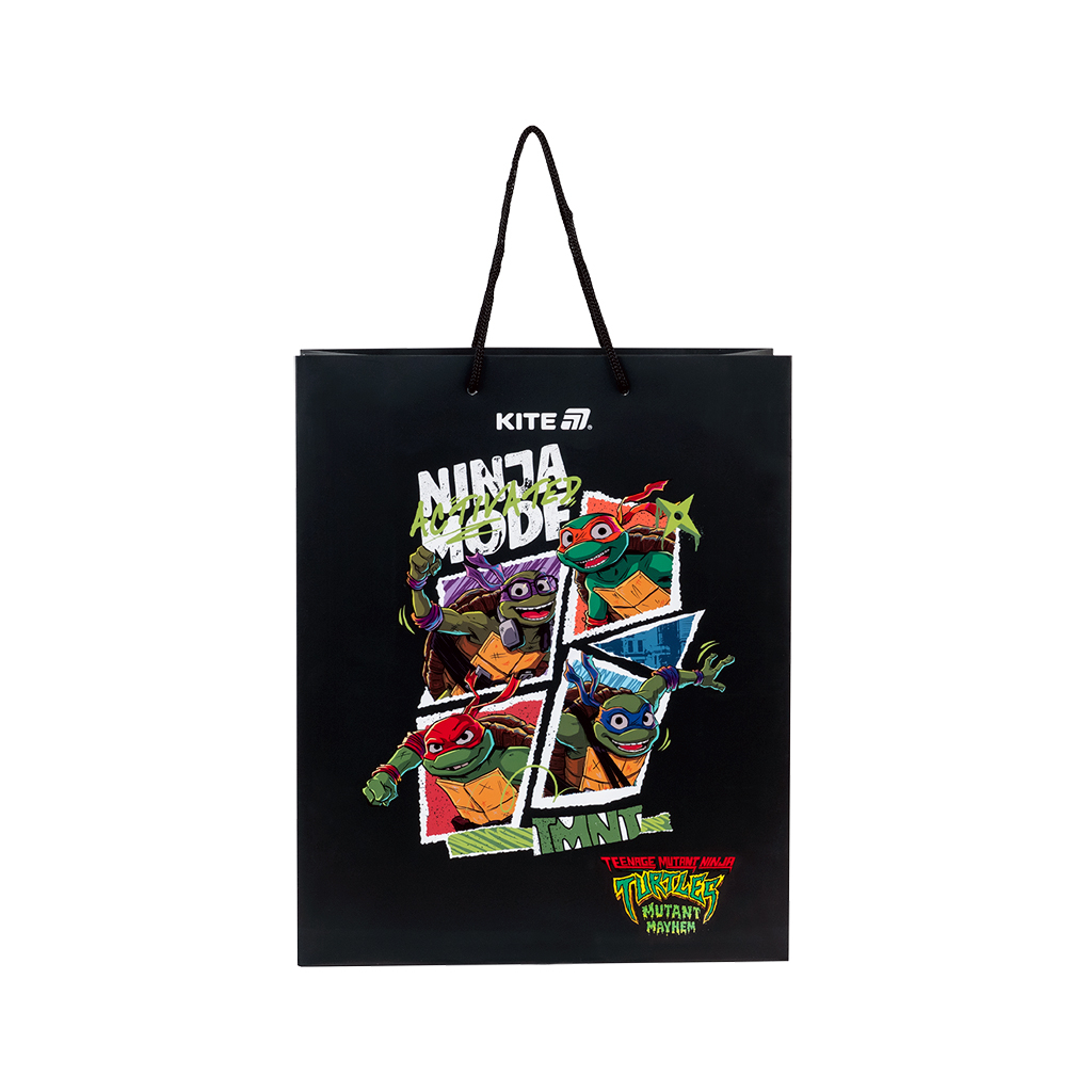 Подарунковий пакет Kite Ninja Turtles, 26х32 см (NT25-266)