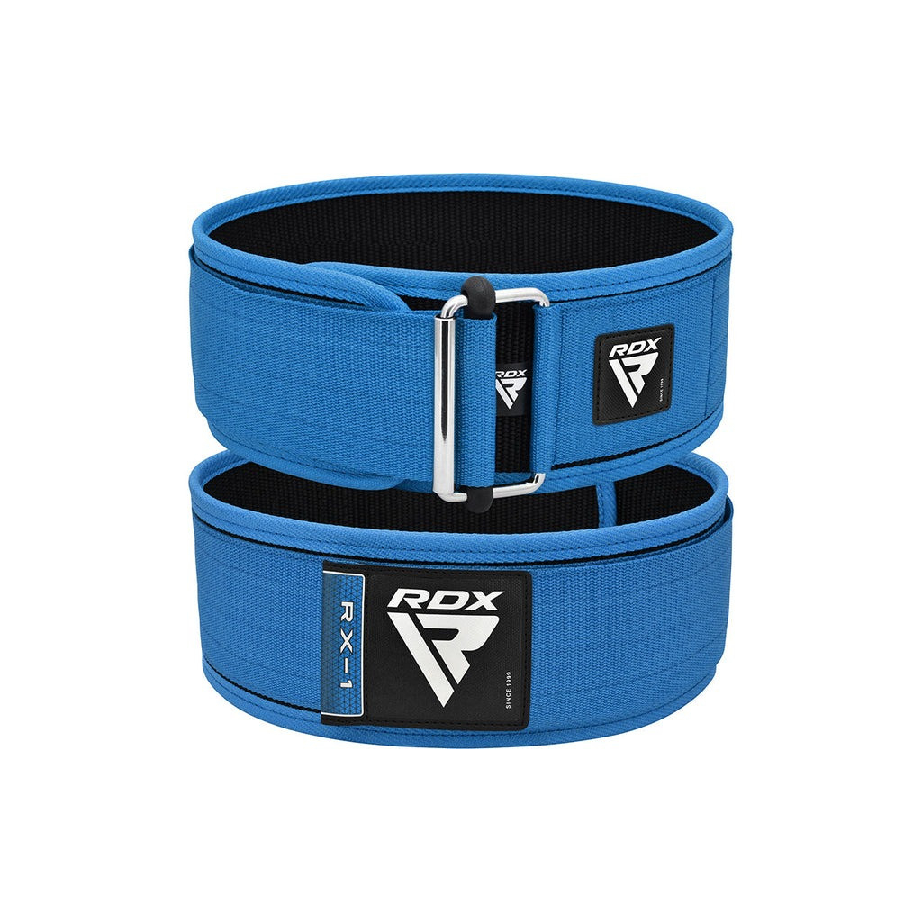 Атлетичний пояс RDX RX1 Weight Lifting Belt Blue XL (WBS-RX1U-XL)