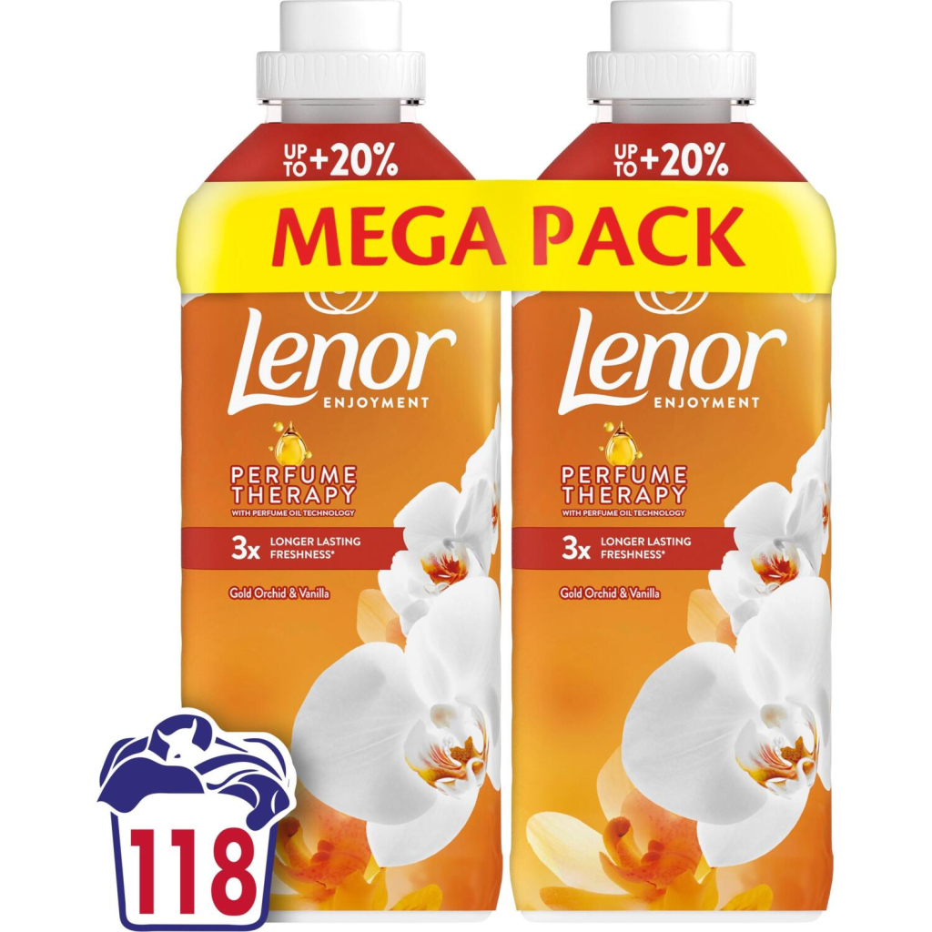 Кондиціонер для білизни Lenor Золота орхідея та ваніль 2 х 1.239 л (8700216880855)