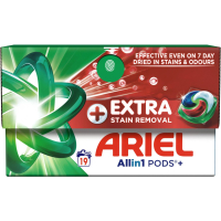 Capsules for washing Ariel Pods+ All-in-1 Extra Stain Removal 19 pcs. (8700216765800)