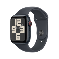 Смарт-годинник Apple Watch SE GPS + Cellular 44mm Midnight Aluminium Case with Midnight Sport Band - S/M (MXGL3QH/A)