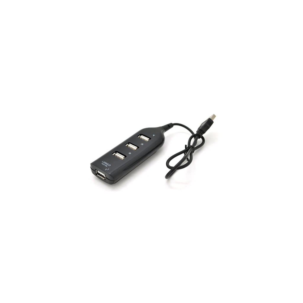 Концентратор Voltronic USB 2.0 to 4xUSB black (DNS-HUB4-OB)