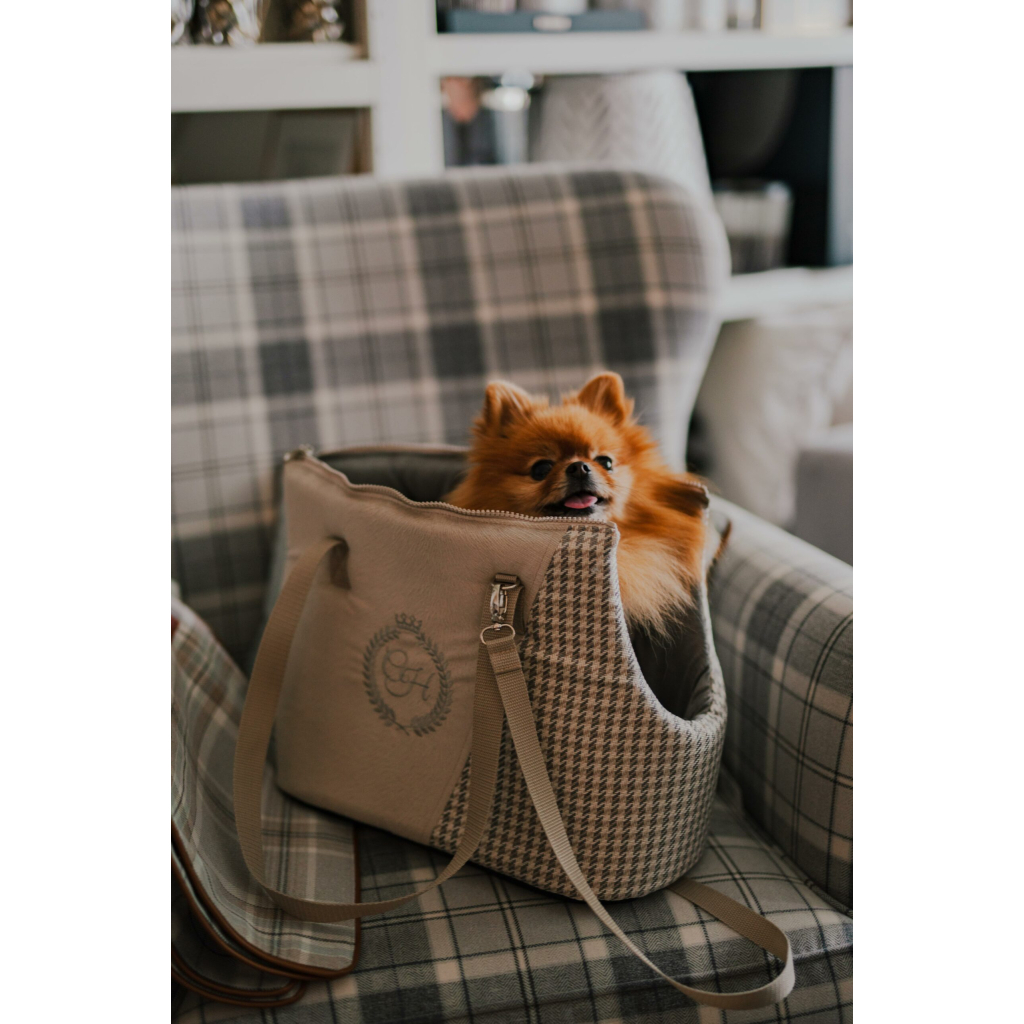 Переноска для тварин Chloe's Home Berlin екрю 43x27x17 см бежева (CLH5033)