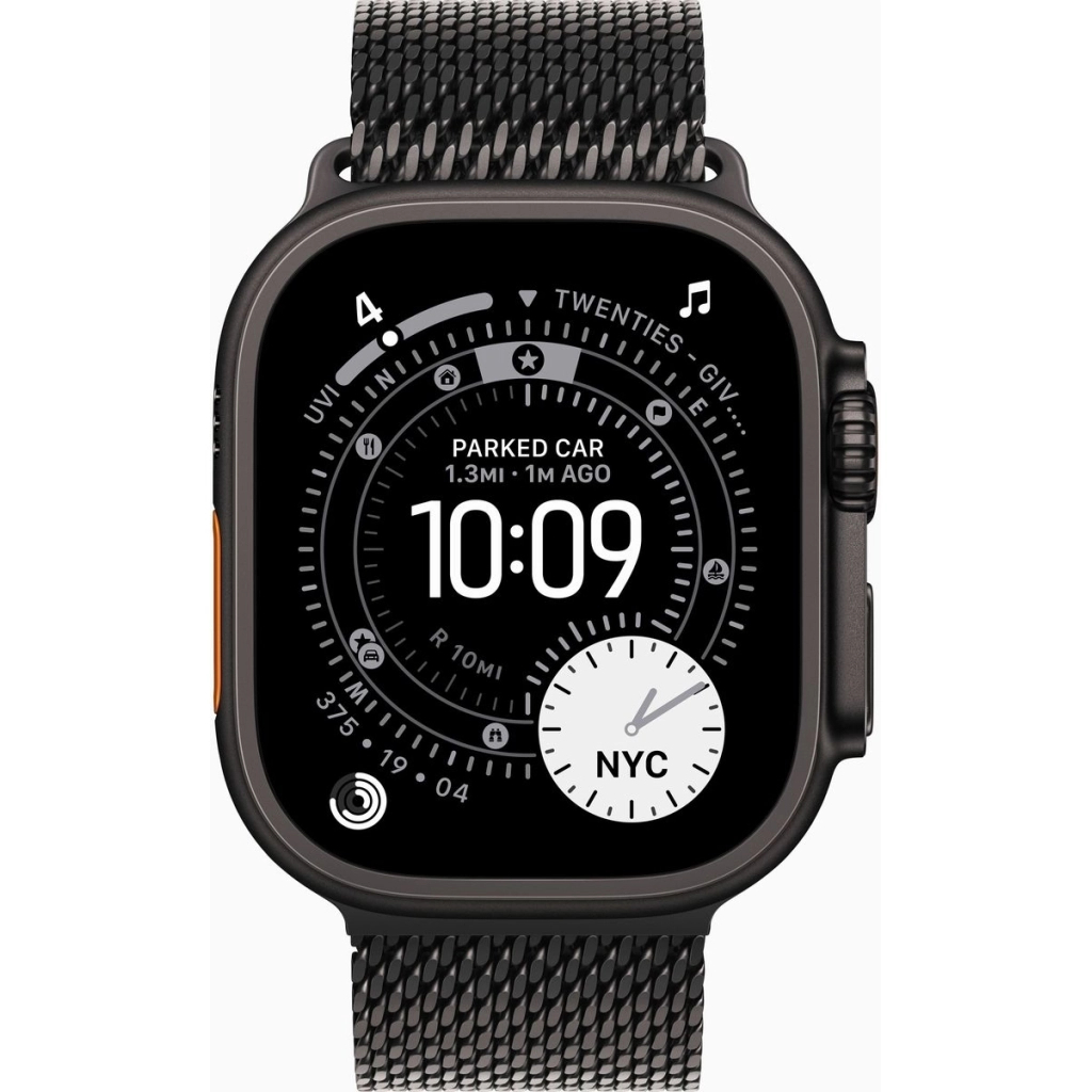 Смарт-годинник Apple Watch Ultra 3 GPS + Cellular 49mm Black Titanium Case with Black Titanium Milanese Loop - Medium (MF1Q4QP/A) Смарт-годинник Apple Watch Ultra 3 GPS + Cellular 49mm Black Titanium Case with Black Titanium Milanese Loop - Medium (MF1Q4QP/A)