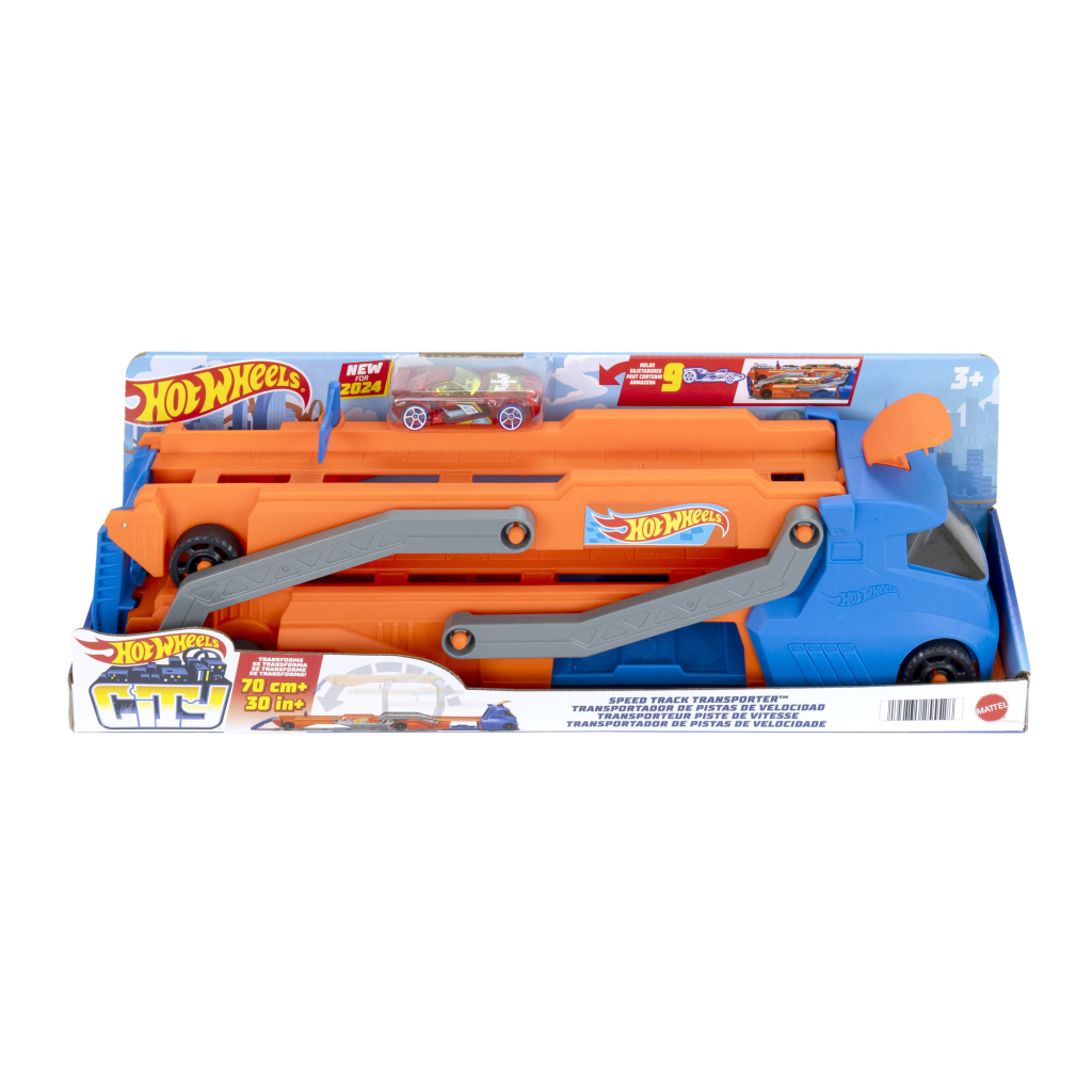 Ігровий набір Hot Wheels Вантажівка City Блискавичний автотранспортер (HYT83) Ігровий набір Hot Wheels Вантажівка City Блискавичний автотранспортер (HYT83)