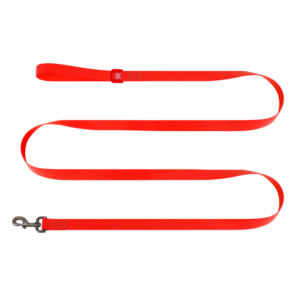 Повідець для собак WAUDOG Waterproof M Ш 20 мм Д 500 cм червоний (27463)