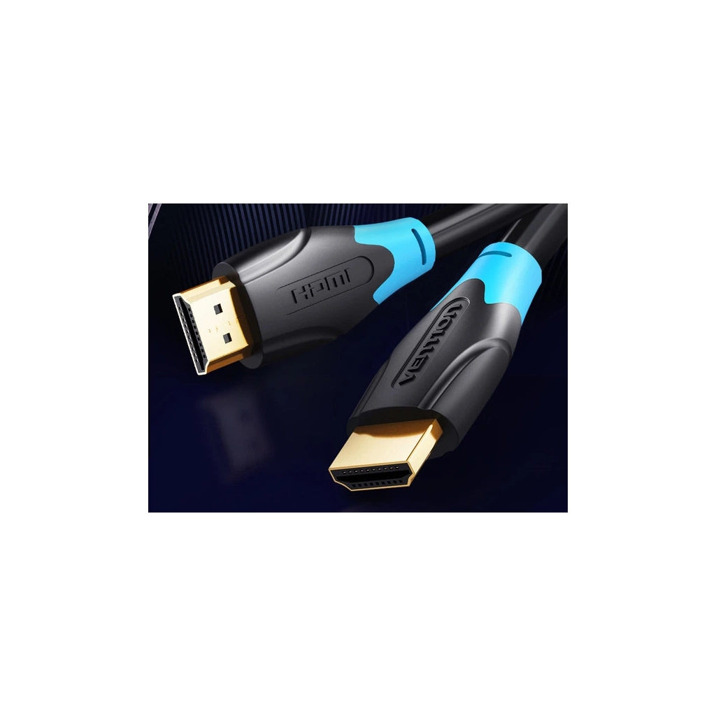Кабель мультимедійний HDMI M to HDMI M 0.75m V2.0 4K60Hz black Vention (AACBE) Кабель мультимедійний HDMI M to HDMI M 0.75m V2.0 4K60Hz black Vention (AACBE)