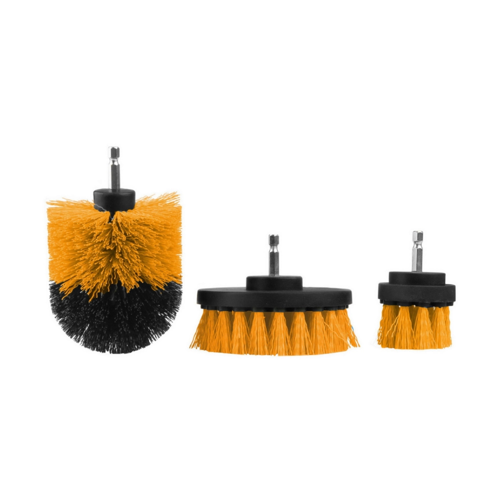 Щітка для електроінструменту Tolsen нейлонова до шуруповерта, 3 шт (77554)