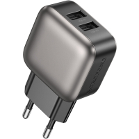 Зарядний пристрій BOROFONE 2xUSB BAS51A black (6941991116100)