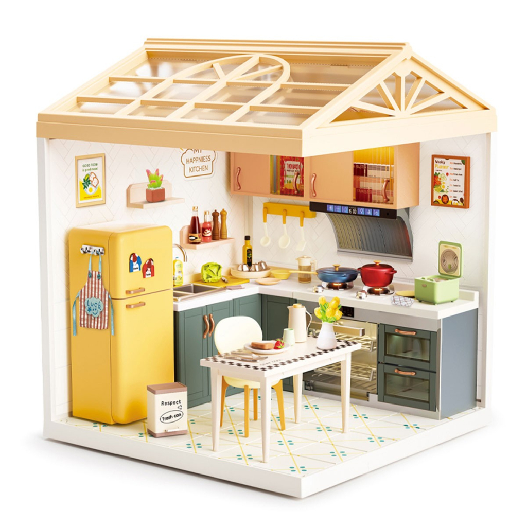 Конструктор Mini House румбокс серії Інтер'єр – Кухня (світло) (8005)