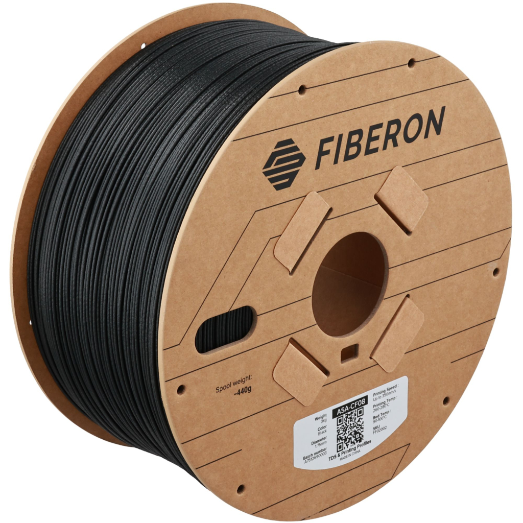 Пластик для 3D-принтера Polymaker ASA-CF08 Fiberon 1,75mm 3kg Black (FF02002)