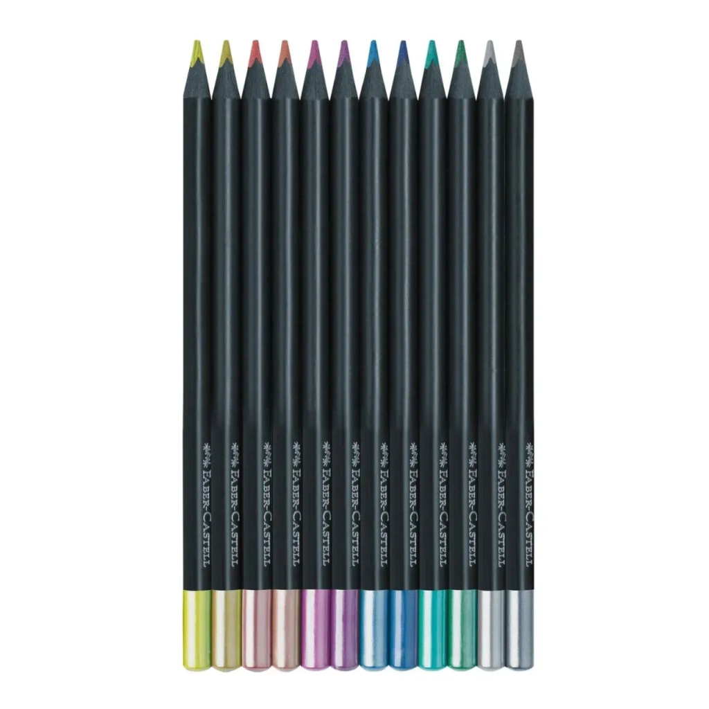 Олівці кольорові Faber-Castell Black Edition colour pencils 100 кольорів тригранні чорне дерево (32447)