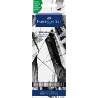 Art marker Faber-Castell set of watercolor double-sided Goldfaber Aqua Dual Marker Shades of gray, 6 colors (32309)