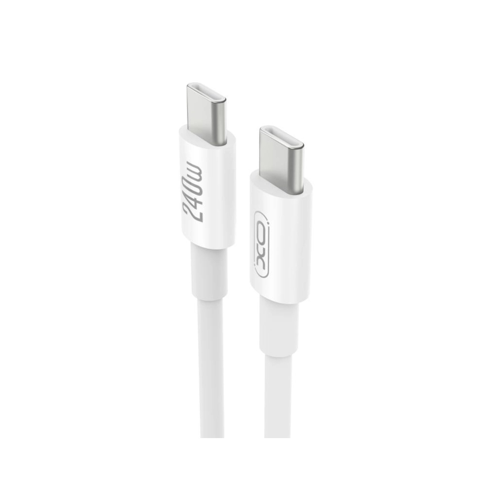 Дата кабель USB-C to USB-C 1.0m 240W white XO (XO-CB-240CC-WH)