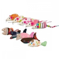Cat toy Trixie Mouse/Fish with catnip 9-12 cm (assorted) (4011905407630)