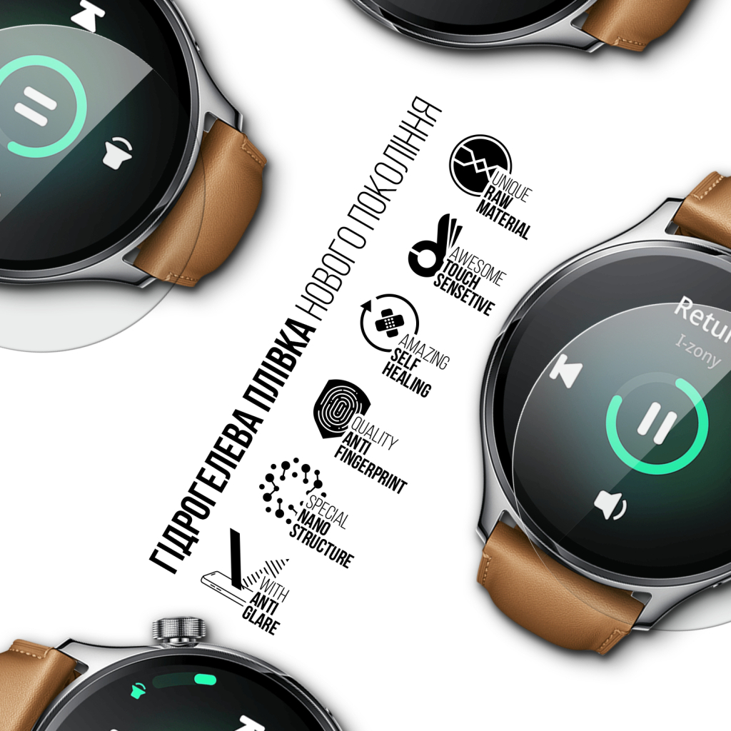 Плівка захисна Armorstandart Matte hydrogel Xiaomi Watch S1 Pro 6 pcs (ARM92136)