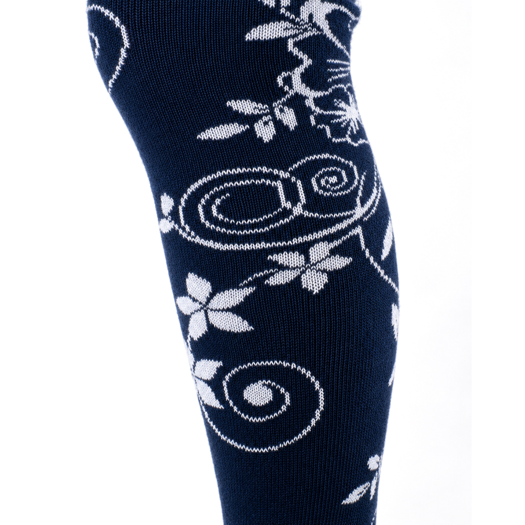 Колготки дитячі BNM з квітами (M0C0301-1213-5G-blue) Колготки дитячі BNM з квітами (M0C0301-1213-5G-blue)
