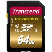 Карта пам'яті Transcend 64GB SDXC class 10 UHS-I U3 (TS64GSDU3X)