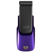 USB флеш накопичувач Silicon Power 8GB Blaze B31 Purple USB 3.0 (SP008GBUF3B31V1U)