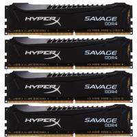 Модуль пам'яті для комп'ютера DDR4 32GB (4x8GB) 2666 MHz HyperX Savage Kingston Fury (ex.HyperX) (HX426C13SBK4/32)