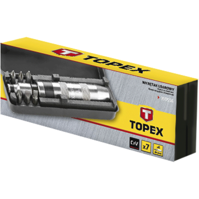 Набір викруток Topex ударних, 7 шт. (39D556)