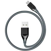 Дата кабель USB 2.0 AM to USB-C 1.0m ATC6 Nylon Grey Tronsmart (235692)