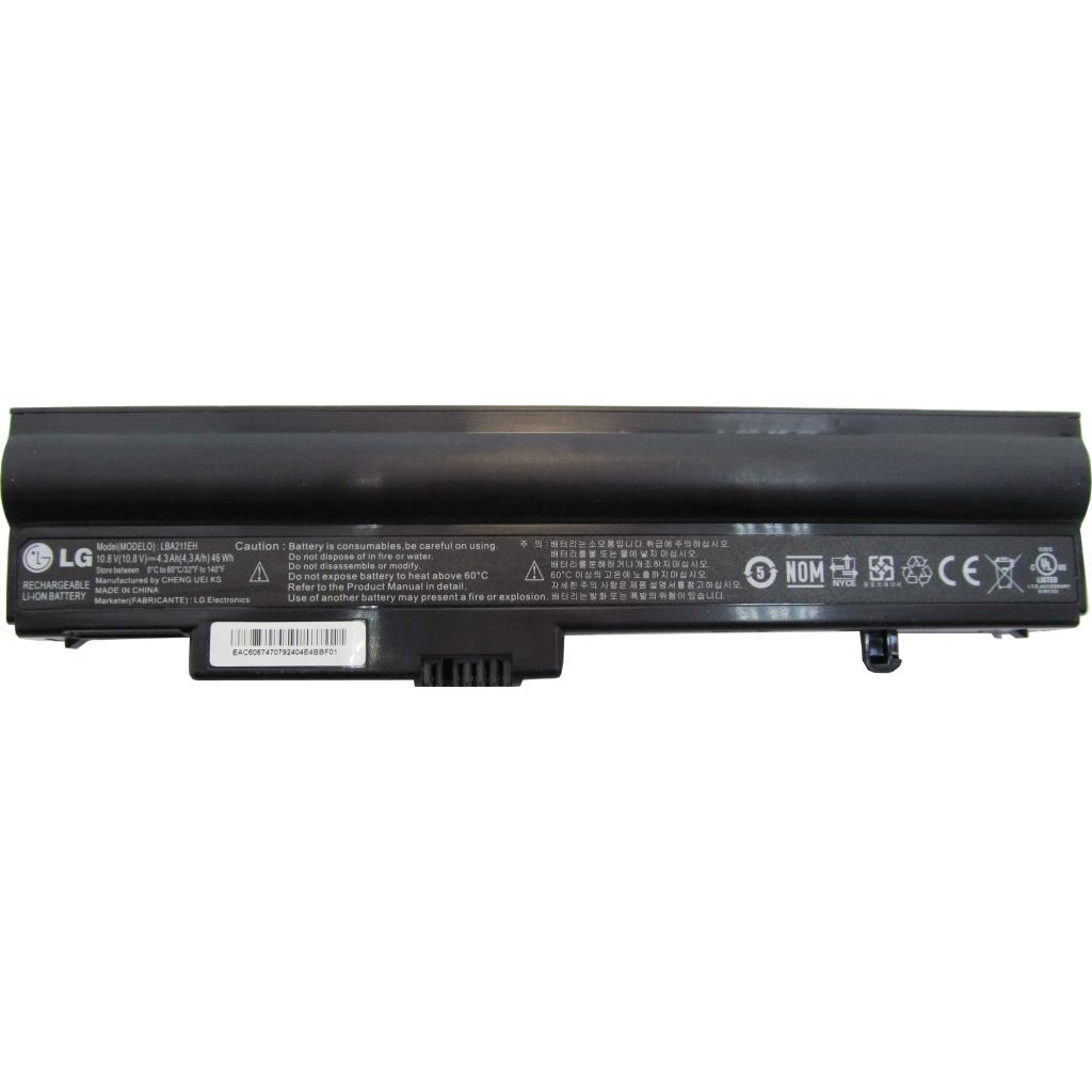 Акумулятор до ноутбука LG LBA211EH, 4300mAh (46Wh), 6cell, 10.8V, Li-ion (A47215) Акумулятор до ноутбука LG LBA211EH, 4300mAh (46Wh), 6cell, 10.8V, Li-ion (A47215)