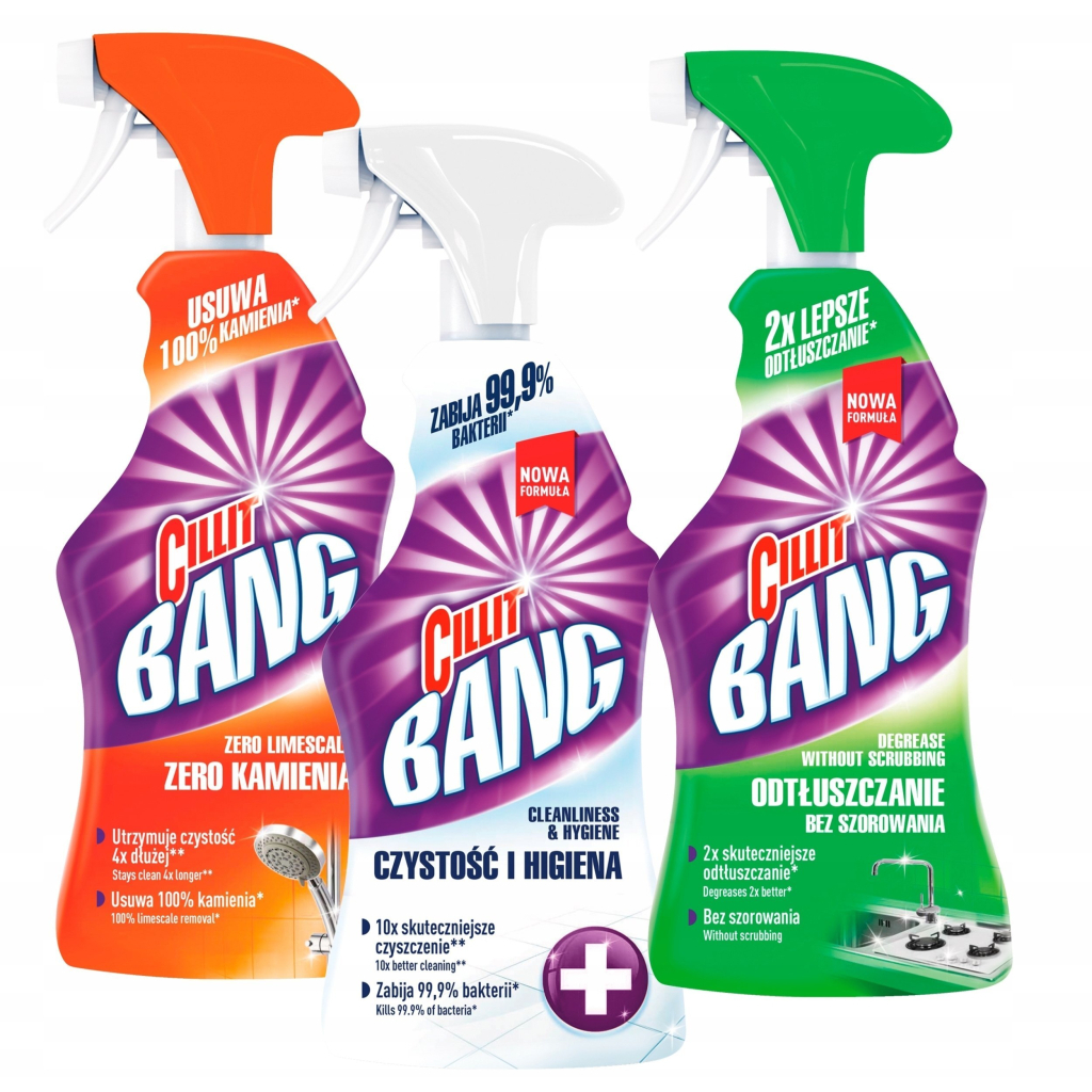 Спрей для чищення ванн Cillit Bang Від цвілі Антиплями + Гігієна 750 мл (5900627042542)