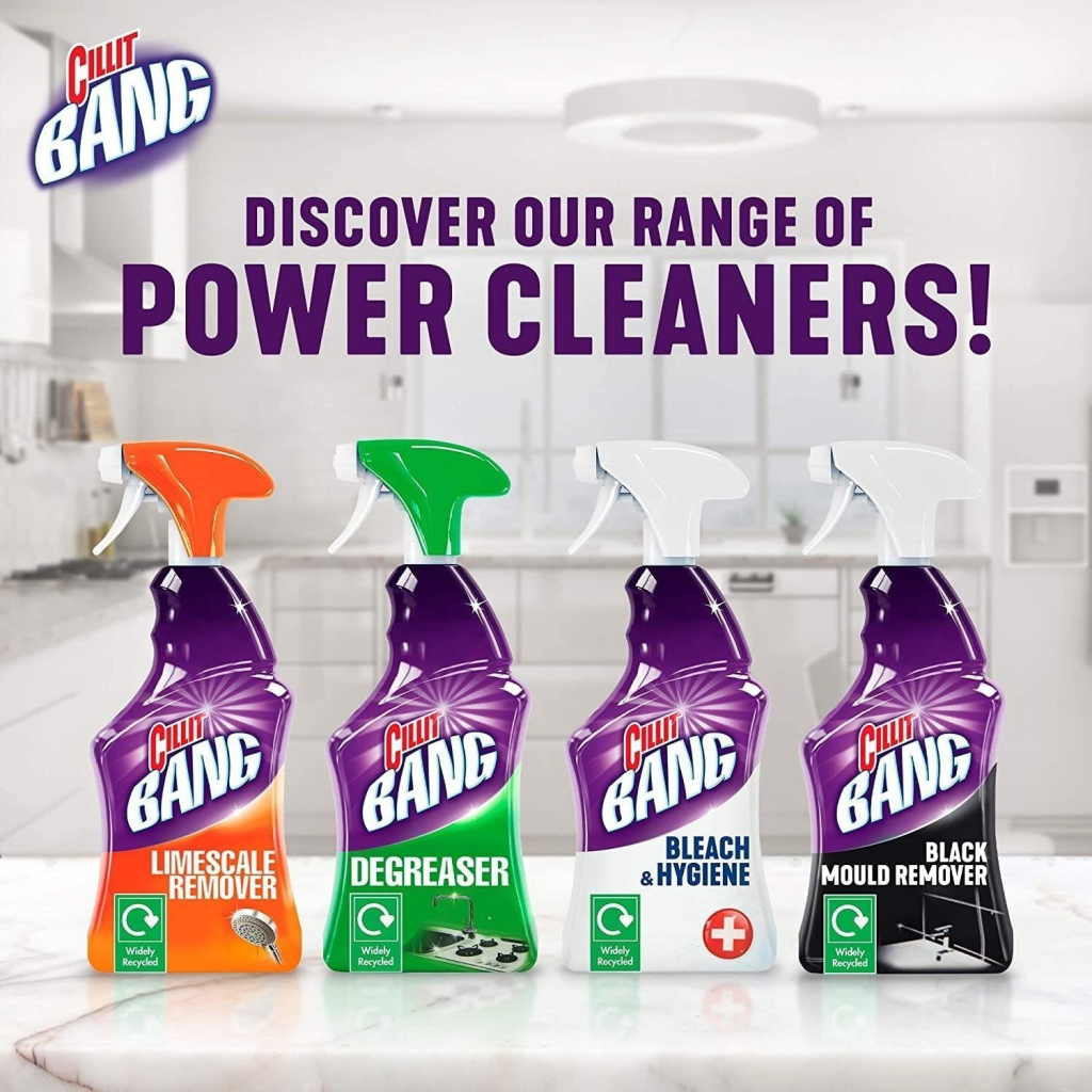 Спрей для чищення ванн Cillit Bang Від цвілі Антиплями + Гігієна 750 мл (5900627042542)