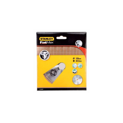 Диск пильний Stanley алмазний 125x22.2 кахель/кераміка суцільний (STA38007)