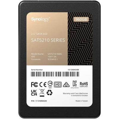Накопичувач SSD для сервера 960GB SATA 2.5" Synology (SAT5210-960G)