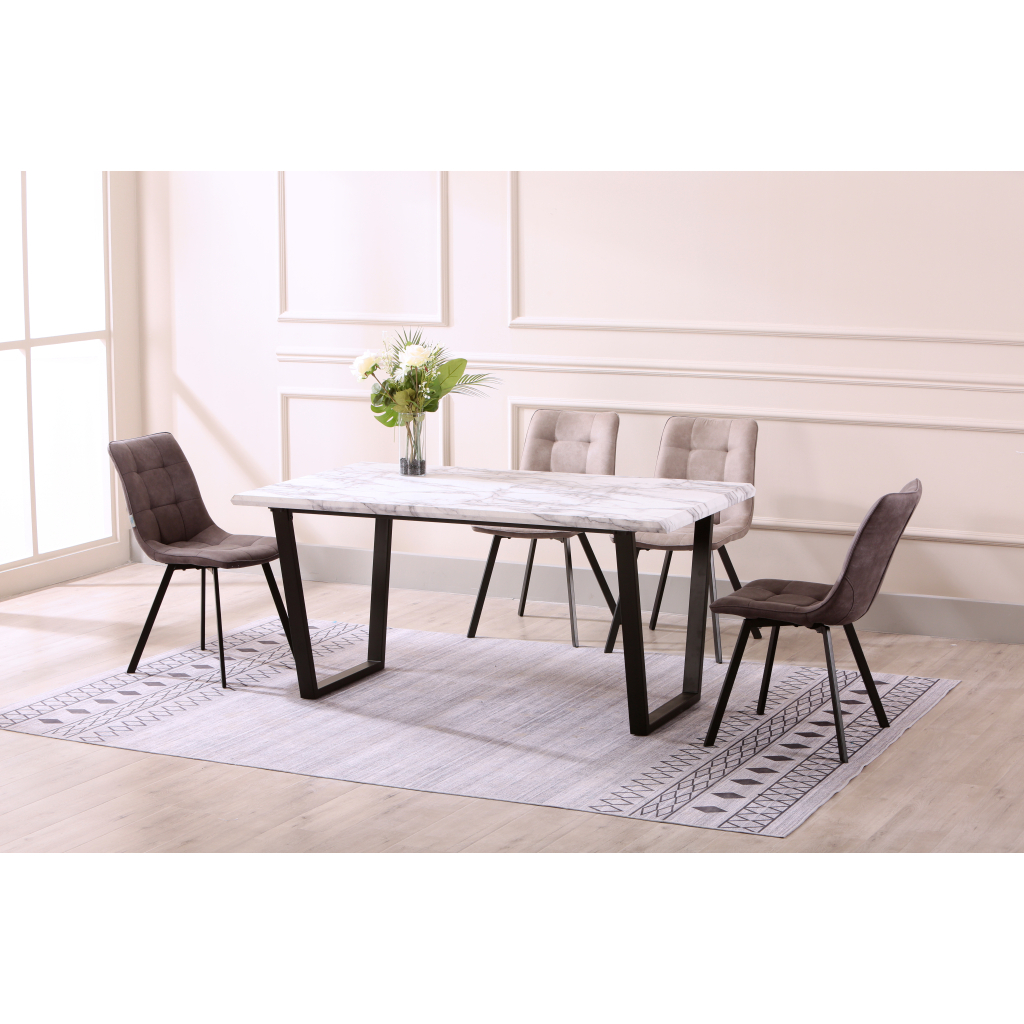 Обідній стіл Special4You Greus marble (1600x900x750) (E6811)