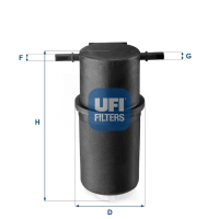 Fuel filter UFI 24.144.00