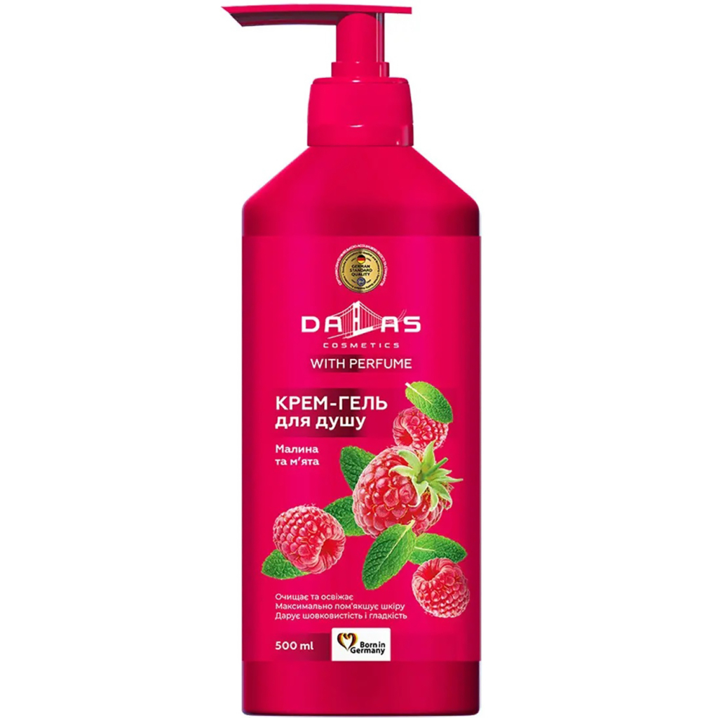 Гель для душу Dalas Cosmetics Малина та м'ята 500 г (4823128000235)