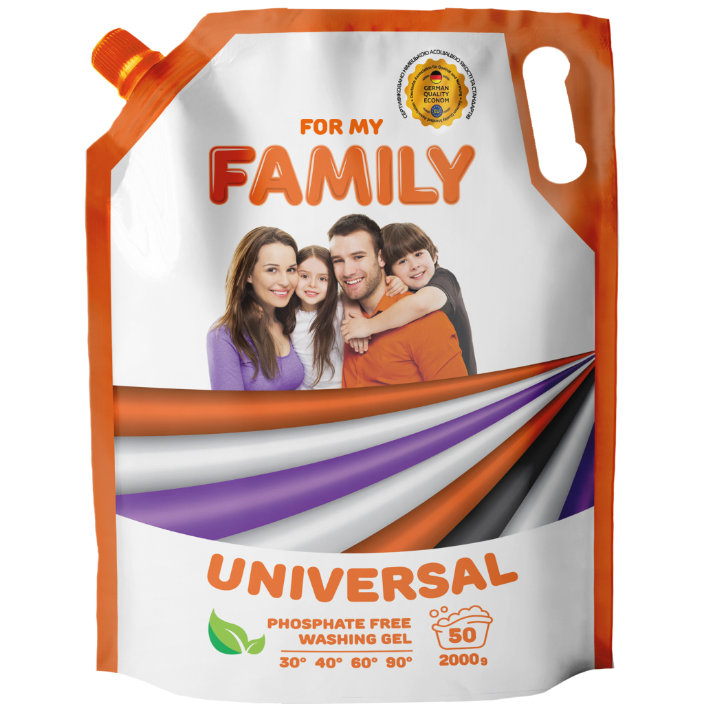 Гель для прання For My Family Універсальний 2 кг (4260637721211)