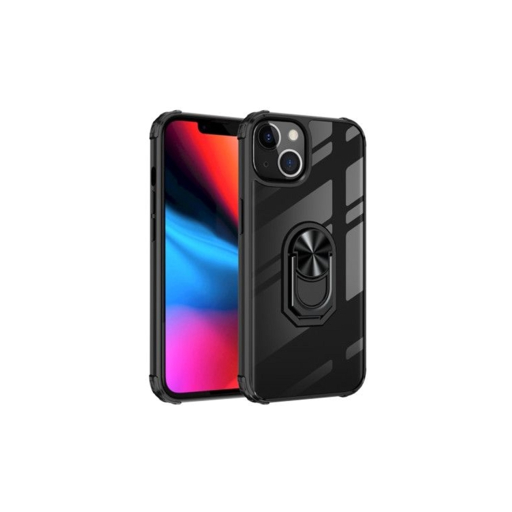 Чохол до мобільного телефона Drobak Magnetic Ring Case with Airbag Apple iPhone 12 Pro Max Black (707018) Чохол до мобільного телефона Drobak Magnetic Ring Case with Airbag Apple iPhone 12 Pro Max Black (707018)