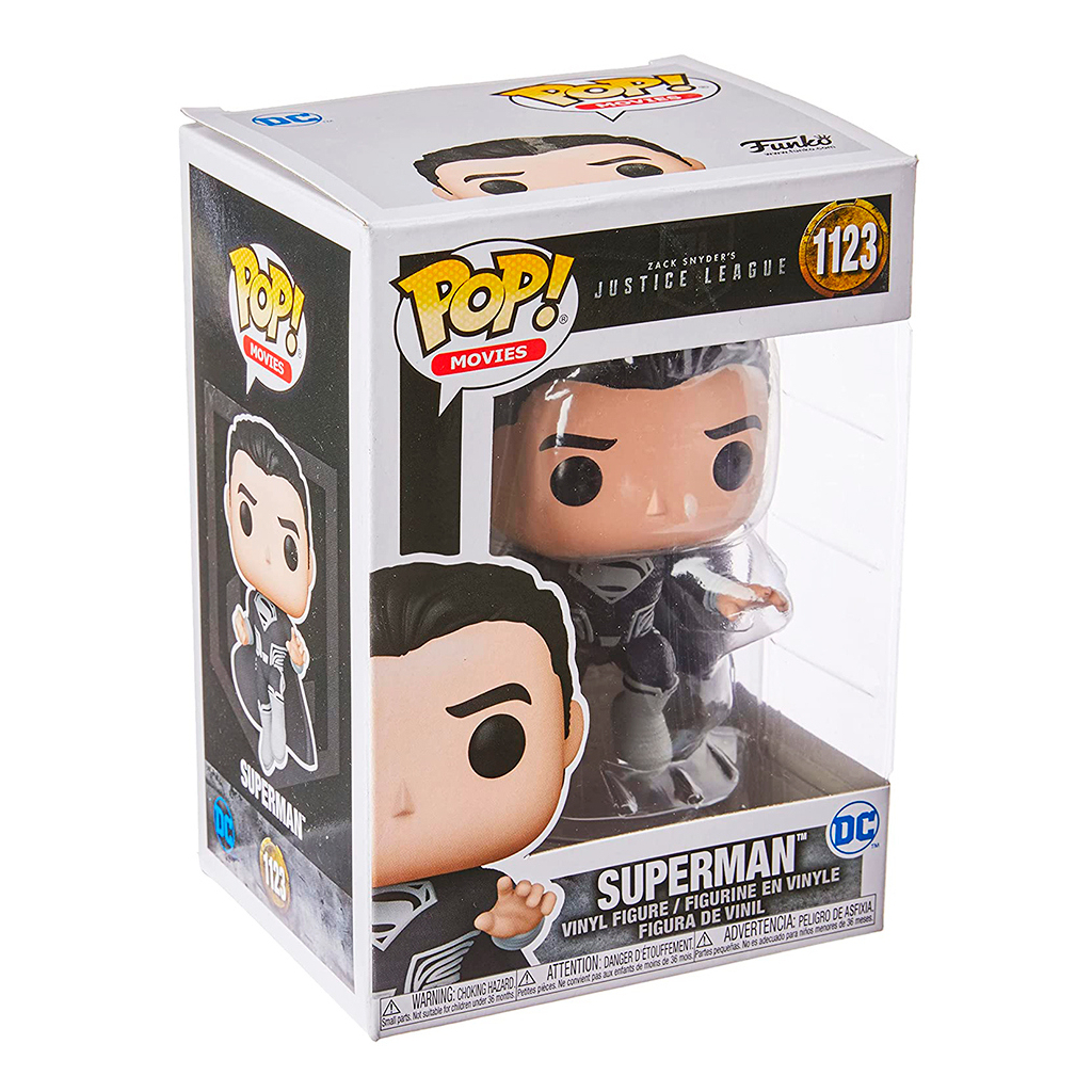 Фігурка для геймерів Funko Pop серії Ліга Справедливості – Супермен (чорний костюм) (56801)