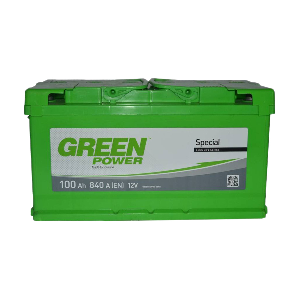 Акумулятор автомобільний GREEN POWER Standart 100Ah Ев (-/+) (840EN)