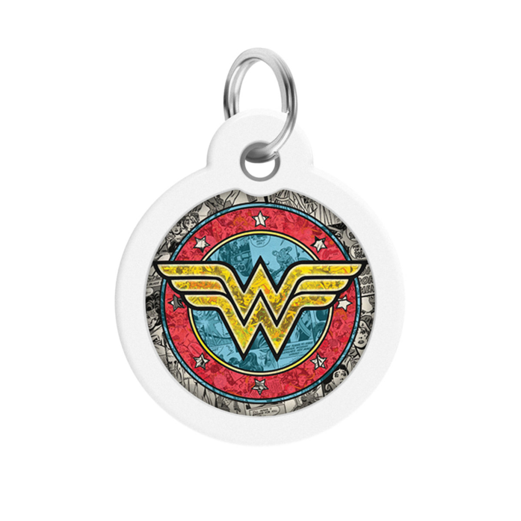 Адресник для тварин WAUDOG Smart ID з QR паспортом "Диво-жінка 2" коло 30 мм (230-1013)