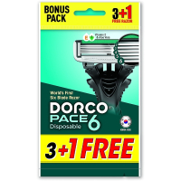 Razor Dorco Pace 6 for men 6 blades 4 pcs. (8801038591247)