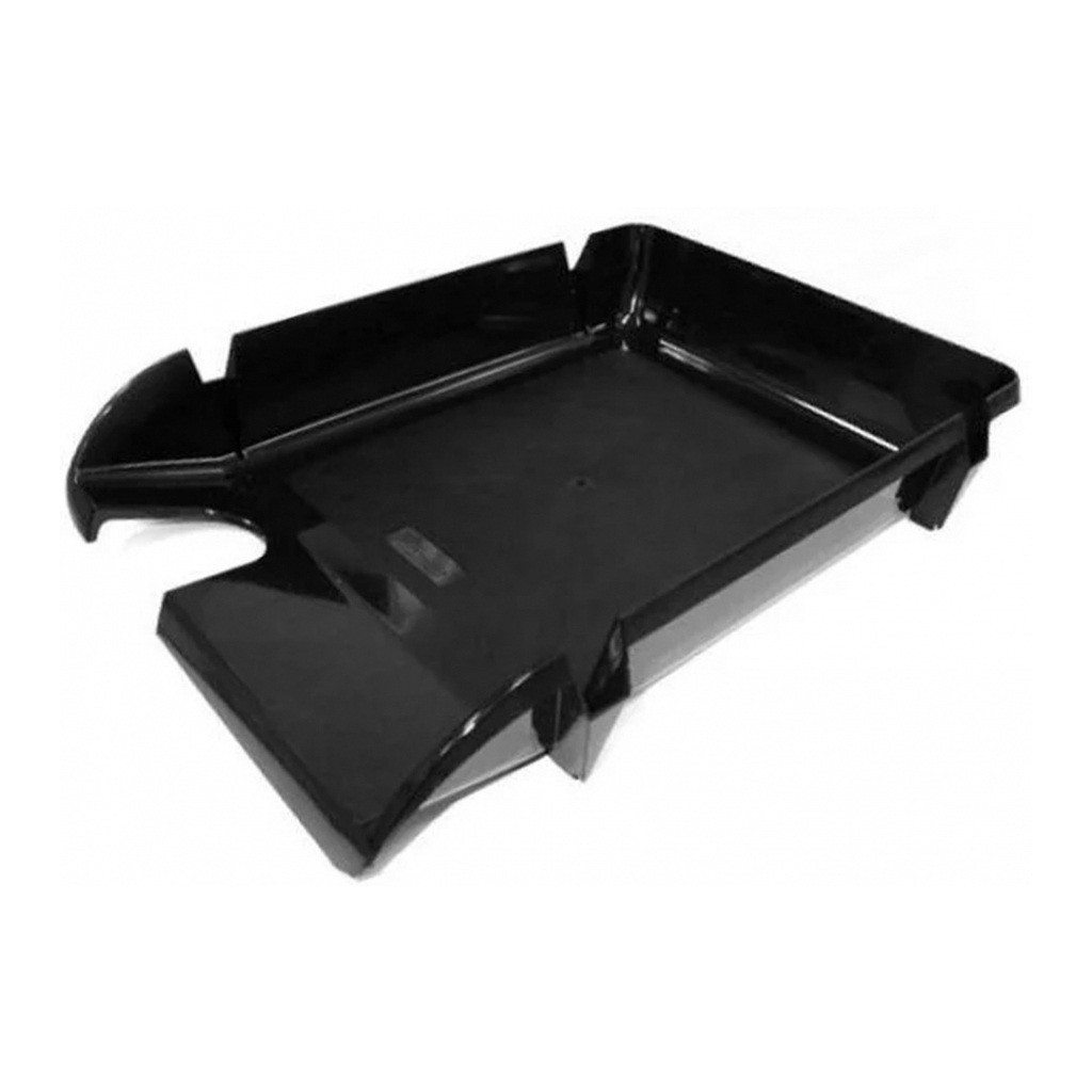 Лоток для паперів Economix горизонтальний Компакт, пластик чорний (E80603) Лоток для паперів Economix горизонтальний Компакт, пластик чорний (E80603)