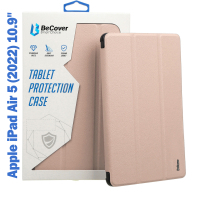 Чохол до планшета BeCover TPU Edge mount Apple Pencil Apple iPad Air 5 (2022) 10.9" Pink (708773)